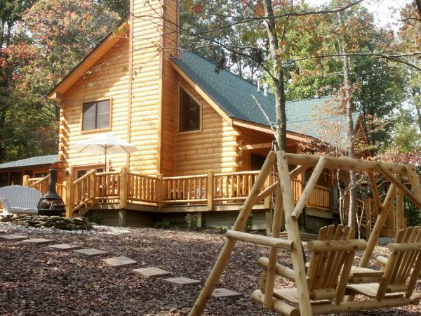 Log Cabin w/ log swing & outdoor fire-pit.jpg