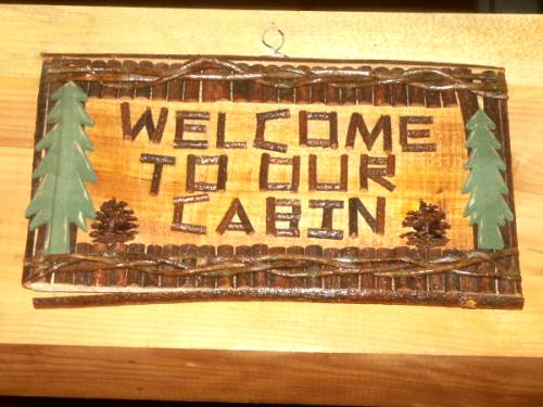 Brown County Log Cabin welcome